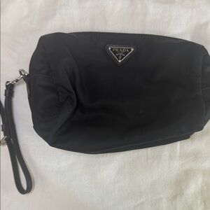 Prada Black Nylon Wristlet